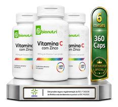 Kit Vitamina C Com Zinco 3x 120 Cáps Imunidade 6 Meses Kit Vitamina C Com Zinco 3x 120 Cáps Imunidade 6 Meses