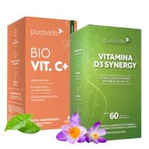 Kit Vitamina C Lipossomal + Vitamina D3 Synergy 60 Caps - Pura Vida