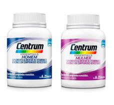 Kit Vitamina Centrum A-Z Homem e Mulher 60 Comprimidos cada Kit Vitamina Centrum A-Z Homem e Mulher 60 Comprimidos cada
