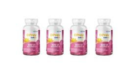 Kit Vitamina D Colecalciferol DPrev Todo Dia 600UI Sabor Framboesa com 30 Gomas 4 Unidades Kit Vitamina D Colecalciferol DPrev Todo Dia 600UI Sabor Framboesa com 30 Gomas 4 Unidades