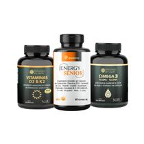 Kit Vitamina D3 + Omega 3 + Energy Senior