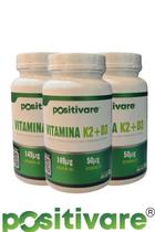 Kit Vitamina K2 D3 com 3 Potes