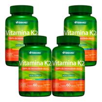 Kit Vitamina K2 Herbamed 4 Potes 60 Cápsulas Cada