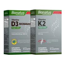KIT Vitamina K2 + Vitamina D3 Bionatus 30 Comprimidos
