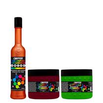 Kit Vitaminas Coiffer shampoo Condicionador mascara p/ Previnir a Queda e Quebra do Cabelo