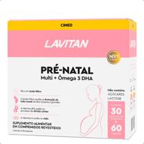 Kit Vitaminas Pre-Natal Multi + Omega 3 DHA 90 Capsulas Lavitan
