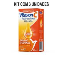 Kit Vitaxon C Sabor Caramelo Com 6 Unidades De 20ml Cada