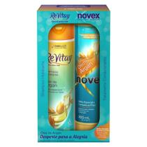 Kit Vitay Novex Óleo de Argan Shampoo+Condicionador Embelleze 300mL Kit Vitay Novex Óleo de Argan Shampoo+Condicionador Embelleze 300mL