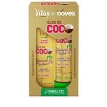 Kit Vitay Novex Shampoo 300ml + Condicionador 300ml Óleo Coco