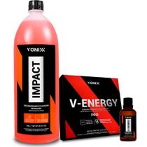 Kit Vitrificador Motor V Energy + Impact 1,5l Limpeza Pesada