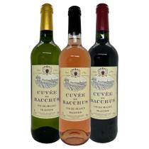 Kit Viva La France Vinho Tinto Branco Rosé 750ml Vinhos Franceses Importados Presente Elegante Kit Viva La France Vinho Tinto Branco Rosé 750ml Vinhos Franceses Importados Presente Elegante