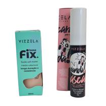 Kit Vizzela Base Cor 01+ Máscara De Cílios No Panda