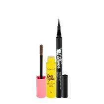 Kit Vizzela Easy Brow Cor 2 Cat Lovers Line Pen Máscara Sobrancelha (2 produtos)