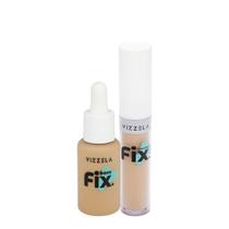 Kit Vizzela Fix Cor 5 Base Corretivo (2 produtos)