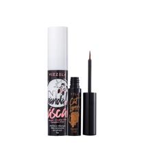 Kit Vizzela No Panda Cat Lovers Marrom Delineador Máscara de Cílios (2 produtos)