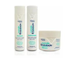 Kit Vloss Nutrição e Hidratação 3x300ml Kit Vloss Nutrição e Hidratação 3x300ml
