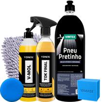 Kit VMol Shampoo Automotivo Desincrustante Tok Final Pretinho Vintex Kit VMol Shampoo Automotivo Desincrustante Tok Final Pretinho Vintex