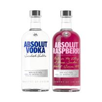 Kit Vodka Absolut Raspberri + Vodka Absolut Regular 750ml