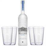 Kit Vodka Belvedere Pure 700 ml + 4 Copos Personalizados
