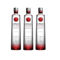 Kit Vodka Ciroc Red Berry 750ml 3 unidades