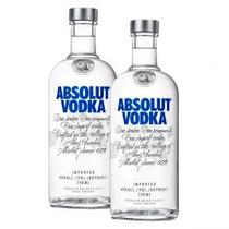 Kit Vodka Sueca Absolut Natural 750ml com 2 Unidades