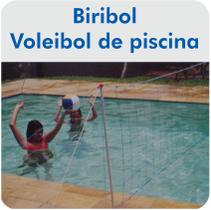 Kit Vôlei de Piscina ( Biribol ) Portátil - Master