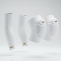Kit Vôlei Joelheira + Manguito Longo TM7 Proteção e Performance -