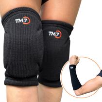 Kit Vôlei Joelheira TM7 Pro Light Brinde Manguito Antebraço Kanxa Kit Vôlei Joelheira TM7 Pro Light Brinde Manguito Antebraço Kanxa