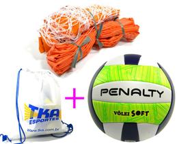 Kit Voleibol 3x1 Lazer Rede mochila bola penalty - Outros
