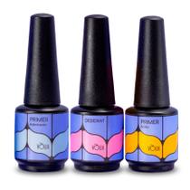 Kit Vòlia Desidrat + Primer sem Ácido + Primer Ácido Unhas Kit Vòlia Desidrat + Primer sem Ácido + Primer Ácido Unhas