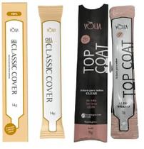 Kit Volia Sache Classic Cover 14g Top Coat Refil 9g Bisnaga