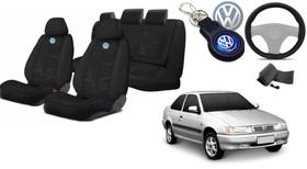 Kit Volkswagen Logus 93-97: Capas de Bancos, Volante e Chaveiro Exclusivo Kit Volkswagen Logus 93-97: Capas de Bancos, Volante e Chaveiro Exclusivo