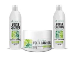 Kit Volta Cachos All Nature Para Cabelo Em Transição Capilar