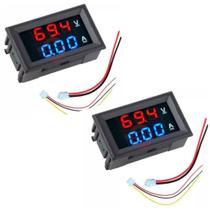 Kit Voltímetro Amperímetro 0-100V 0-10A (2x)