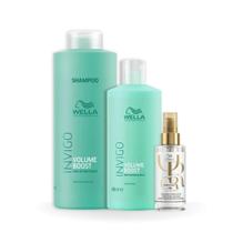 Kit Volume Boost Sh 1000ml + Masc 500ml + Óleo Light 100ml