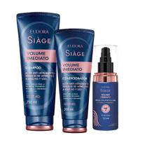 Kit volume imediato sh+cond+serum eudora