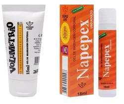 Kit Volumetrão Incha Pênis 15Ml + Napepex Gel Adstringente 18Ml Segred Love