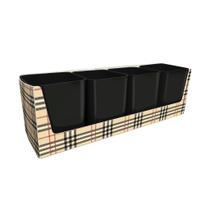 Kit Vom 04 Porta Objetos Galex Preto