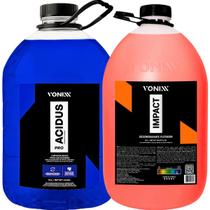 Kit Vonixx Acidus Pro 5L Impact Limpeza Profunda e Proteção para Rodas e Metais