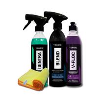 Kit Vonixx Auto 4 Itens: Limpeza, Cera e Higiene