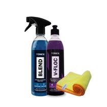 Kit VONIXX Cera Blend, Shampoo V-Floc e Flanela