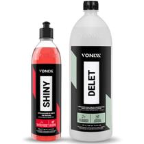 Kit Vonixx Delet 1,5l Shiny 500ml Limpador E Revitalizador De Pneus Kit Vonixx Delet 1,5l Shiny 500ml Limpador E Revitalizador De Pneus