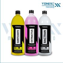 Kit vonixx extractus 1,5l + bactran 1,5l + sanitizante 1,5l