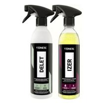 Kit Vonixx Limpador Pneus Borrachas Delet + Izer Limpa Rodas