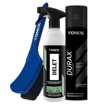 Kit Vonixx Limpeza e Brilho de Pneus Delet + Durax