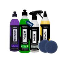 Kit VONIXX Limpeza e Restauração Automotiva 5 Peças