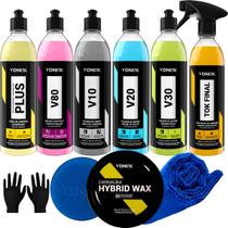 Kit Vonixx Polidores Automotivos Corte Refino Lustro + Ceras