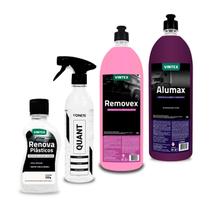 Kit Vonixx Quant Diluidor Removex Renova Plásticos Alumax