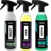 Kit Vonixx Vexus Limpador Rodas E Pneus + Delet E Izer 500ml