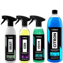 Kit Vonixx Vexus Limpador Rodas E Pneus + Delet Izer Citron